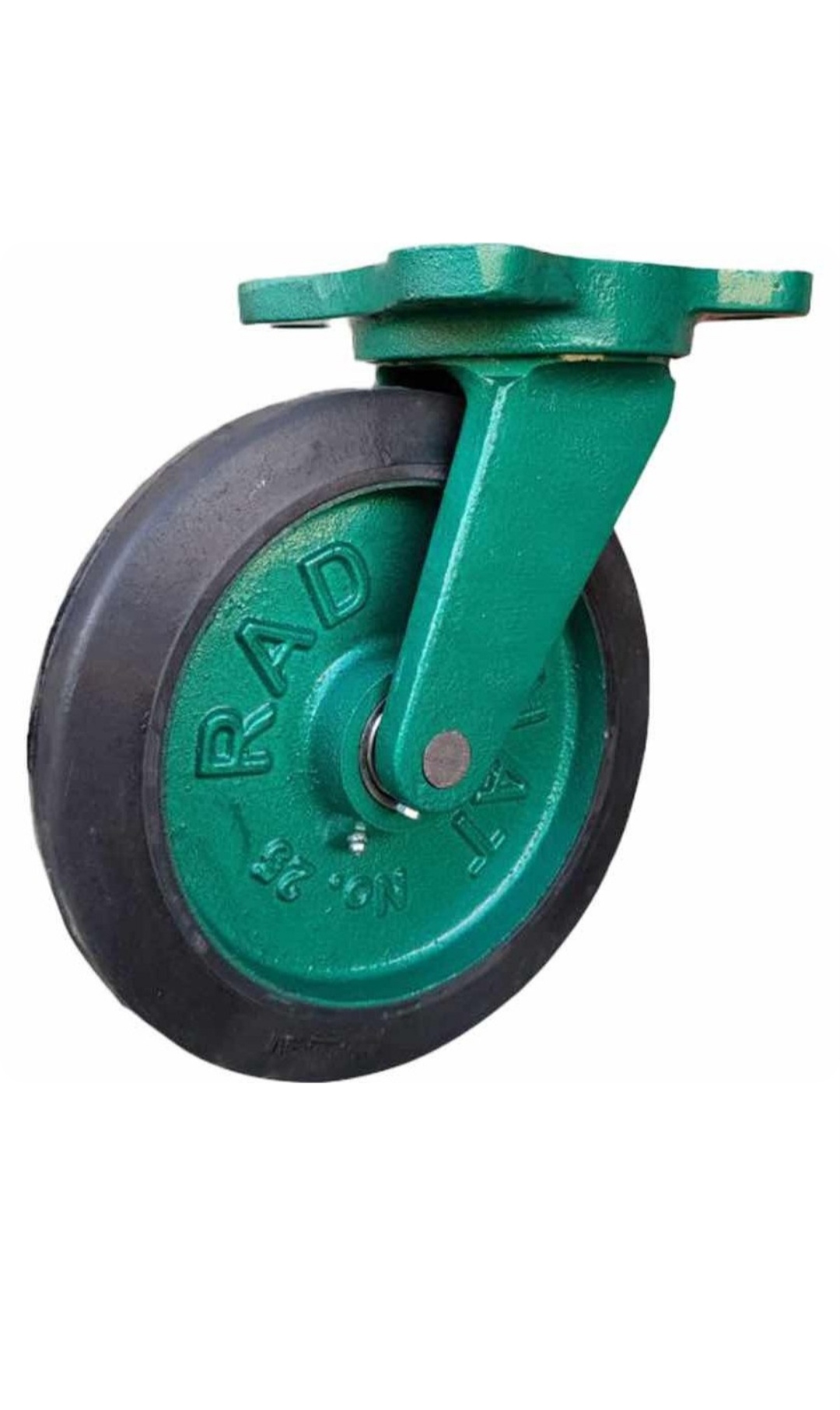 چرخ چدن سنگین ثابت روتراش ولاستیکی سایز 13